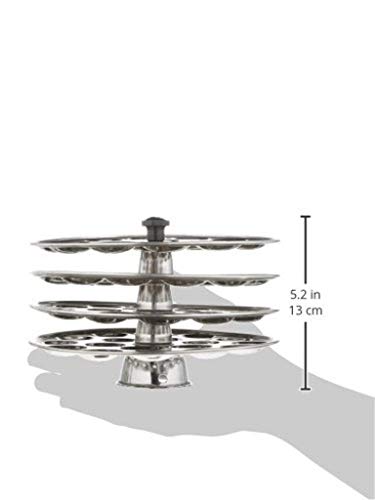 Dynore-Stainless-Steel-SmallMini-Idli-4-Plate-StandMakerPot-Silver