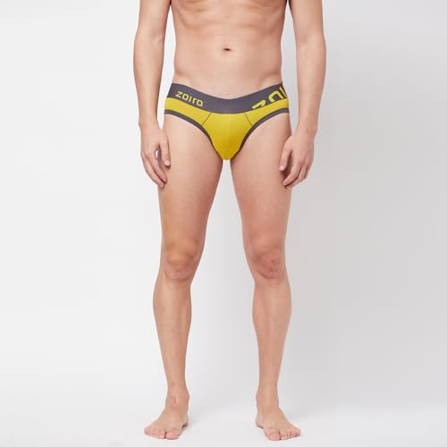 Image of Zoiro Men's Brief | Soft Band | Soft No-Marks Elastic | Breathable Innerwear | Pack of 1 | Color May Vary