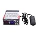 STC-3028 Digital Temperature Controller – Dual Display Thermostat for Refrigeration & Heating Equipment, 0-100℃ Range with Integrated Sensor(12V)