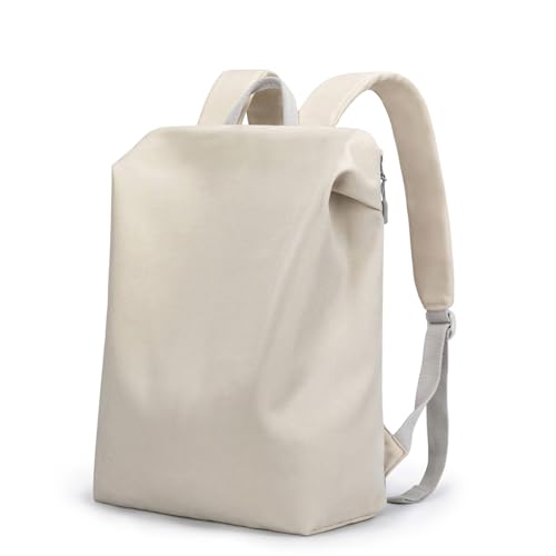 Travel Backpack, 18 Inch Lightweight Airy Waterproof Backpack, Durable Laptop Bookbag, Anti-Slip Compartments, Ideal for Travel, Work, School (White)