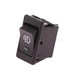 Universal Car Fog Light Switch LED ASW-17D 12V 35A 4Pin Automobile and Motorcycle(Green)