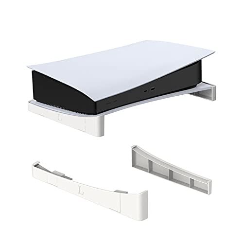 PS5 Horizontal Stand, PS5 Base Stand, PS5 Accessories, Compatile with PS5 Disc & Digital Editions, White