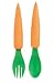 Kikkerland Carrot Spoon and Fork