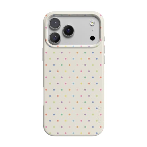 Casely iPhone 18 Pro Max Case | On the Dot | Rainbow Polka Dot | Compatible with MagSafe | Classic Ultra Thin Design