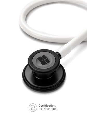 Image of Knya 6sense Stethoscope for Doctors & Residents | Tunable Diaphragm | Dual-Head Chest Piece for Adult & Pediatric Use | Lightweight Stainless Steel | Latex-Free Tubing | Soft-Seal Ear Tips | Premium Gift Box | for Medical Students (White)