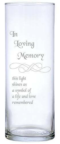 This Beautiful Floating Memorial Vase is Laser Engraved Giving The Design a Frosted Appearance, it Comes Complete with 3