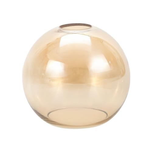 Image of 1 Pack Amber Glass Shades, Globes Lampshades Replacements 1.65 In Fitter 7.5 In Diameter Transparent Bubble Glass Lamp Shades Covers for Light Fixtures with Chandelier Wall Sconces Pendants