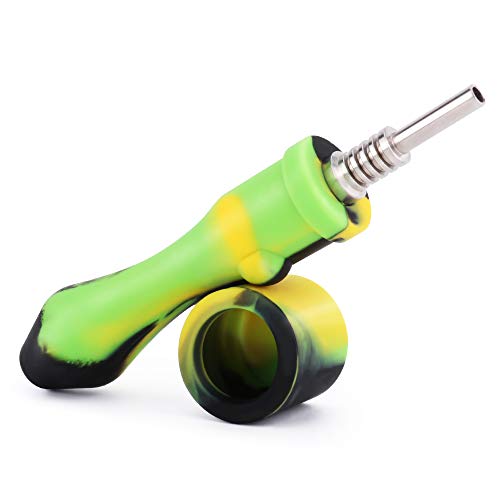 Pilot Diary Silicone Honey Straw 4.5" Yellow/Green/Black (Straw)