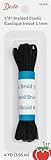 Dritz 9329B Braided Elastic, 1/8-Inch x 4-Yard, Black