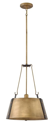 Hinkley Cartwright Medium Drum Pendant - 1-Light, Adjustable Height, Industrial