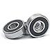 CNXBB 10 PCS 6000-2RS Double Rubber Sealed Deep Groove Ball Bearings 10x26x8mm, Deep Groove Ball Bearing ABCE-3 Pre-Lubricated, Chromium Bearing Steel (6000-2RS, 10)