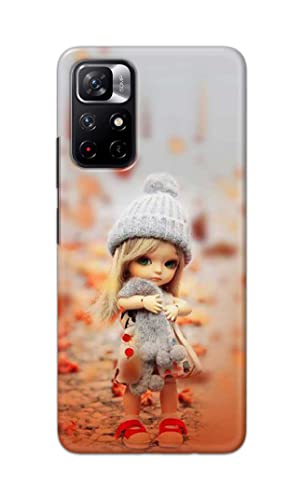 Image of PRINTFIDAA Doll Cute Girl Amazing Beauty Little Kid Child Playing Hard Back Cover for Redmi Note 11T 5G / Poco M4 Pro 5G Back Cover -(P6) KAT1001