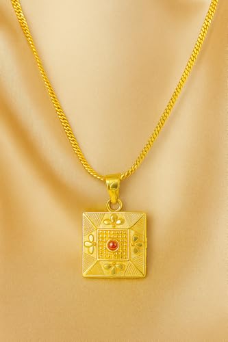 Image of Handicraft Kottage 1gm 22Ct gold plated Pandent /Necklace /Jewellery Set /Fashion jewellery /Chain for Women Girls