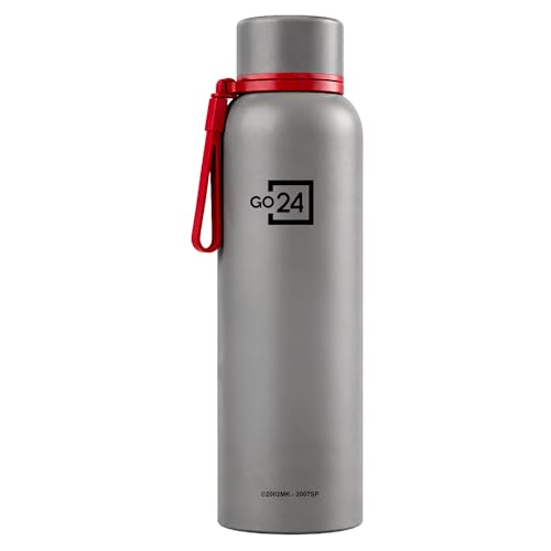 Go24 pexpo Go24 Naruto 1L Stainless Steel Water Bottle Grey - Itachi - Image 3