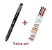 Pilot 2 X Hi-tec-c Coleto 5 Color Multi Pen Body Component - Clear Black Body & Multi Pen Ink Cartridge - 0.4 Mm - 10 Color Starter Set