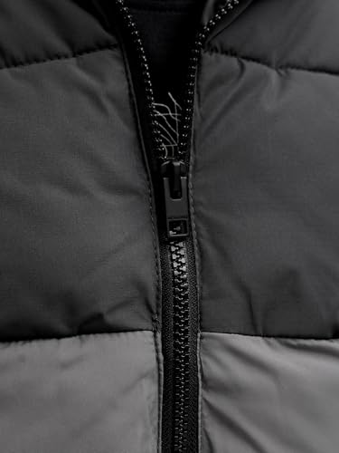 JACK & JONES Jjglobal Puffer Jacket JNR, Gris, 140 Hommes