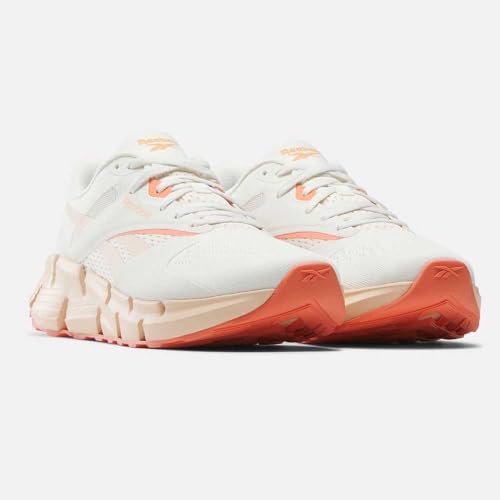 Reebok Women Zig DYNAMICA 5, Off White, 8.5