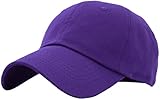 Picture of KB-LOW PUR Classic Cotton Dad Hat Adjustable Plain Cap. Polo Style Low Profile (Unstructured) (Classic) Purple Adjustable