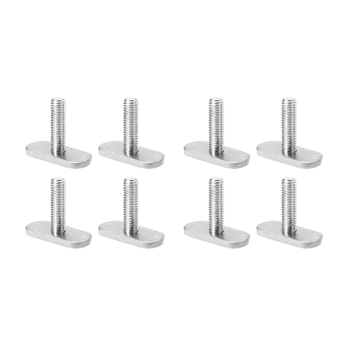 ZONADAH 8 Set M6 Kayak Track Screws and Nuts Replacement Kit Kayak Screws Rail Track Nuts for Kayaks Rail Gear Mounting Replacement Kayak Canoe Boat Accessories