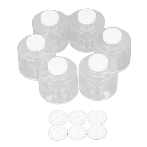 6 Pcs Stackable Tower Transparent Pot Seasoning Bottle Kitchen Storage