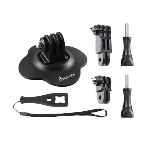 JINGCHEN dji osmo action 5 pro用 アクションカメラマウントキット ヘルメット 延長アダプター gopro用粘着 ヘルメットマウント 延長アーム アクションカメラマウント つまみネジ 接着バックル gopro13/12/11/1