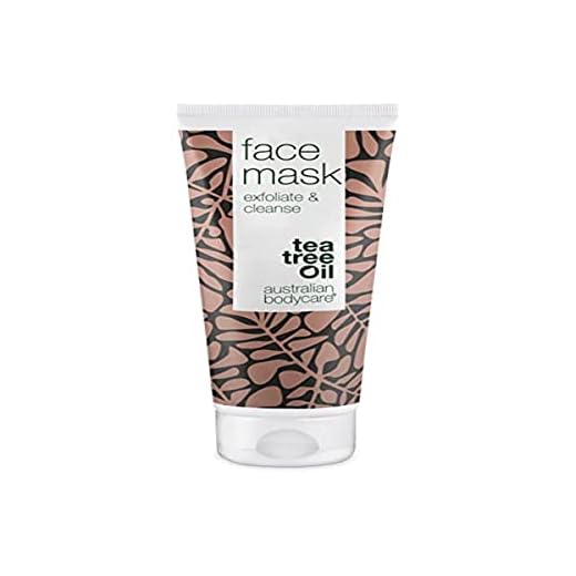 Australian Bodycare Face Mask 100 ml Tea Tree Oil | Djuprengörande ansiktsmask mot pormaskar och finnar | Peeling som förebygger orenheter | Ansiktsmask med naturliga, aktiva ingredienser