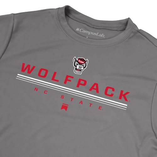 Official NCAA Collegiate Youth Kids for Boys & Girls Sport Active T-Shirt Lines Charcoal Collection4