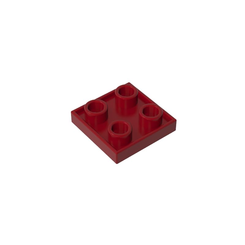 XYEIUGO 2x2 Double-Sided Plate, Dark Red, 50 PCS — image 1
