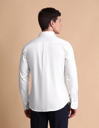 Image of U.S.Polo Association Men's Solid Tailored Fit Satin Shirt