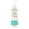 Aveeno Calm + Restore Facial Cleanser for Sensitive Skin, Hydrating Gentle Milky Face Cleanser with Nourishing Oat and Feverfew, Hypoallergenic Formula, Fragrance Free, 7.8 FL OZ