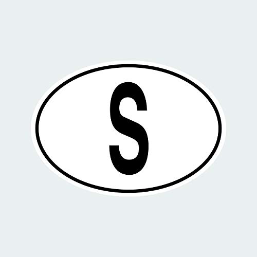 Sweden Oval Sticker Die Cut Decal Swedish Country Code Euro SE V5 | UK