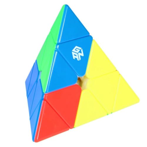 Image of GAN Pyraminx M Enhanced Magnetic Speed Cube | Upgraded Core-Edge System, Honeycomb Design & GES Springs | Lightweight 66g, Fast Turning & Stronger Magnetic Feel, Frosted