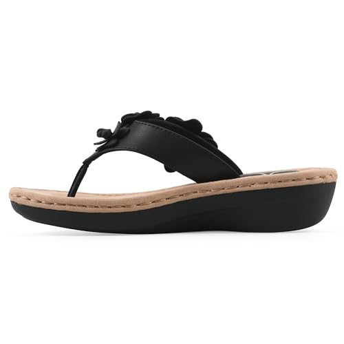 Image of Cliffs by White Mountain Women's Cushioned Cassilia Floral Sandal