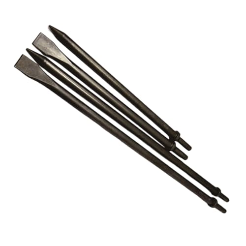Juego de 4 brocas de martillo neumático, herramienta de cinceles neumáticos, pala aplicable
