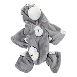 Costume de chien : cette tenue pour chien peut être portée et enlevée facilement et offre une sensation chaleureuse et confortable à votre animal de compagnie, des vêtements décoratifs pour chien.