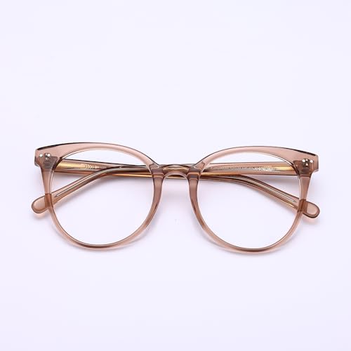 Image of Firmoo Blue Light Blocking Glasses for Women /Men, Round Fashion Retro Computer Anti Glare Anti Eyestrain Eyeglasses