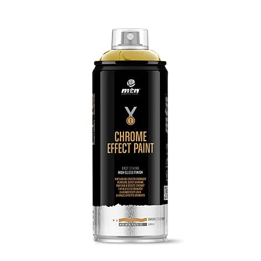 Montana Colors MTN Pro Efectos Metálicos-Oro Cromado, Spray 400ml, 400 ml (Paquete de 1), 400
