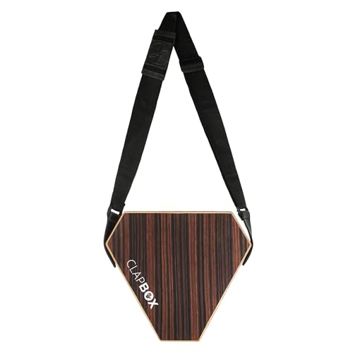 Image of Clapbox Travel Cajon With Stand- (2-sided) Snare, Bongo - Rubber wood with Carry Bag