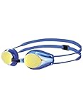 ARENA Unisex Kids Racing Goggles Tracks Mirror Junior Blue Copper One Size
