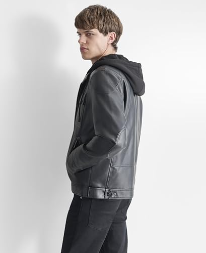 Image of DKNY mens Faux Leather Soft Durable Jacket
