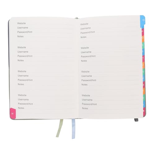 jojofuny 暗証管理ノート 携帯便利なウェブサイトアドレス帳 アルファベットタブ付き 効率的な情報整理用パスワード管理帳