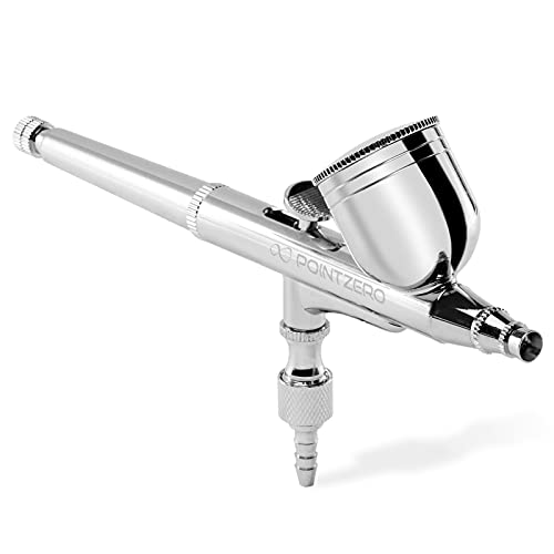 Pointzero Dual-Action 7Cc Gravity-Feed Airbrush Set - .3Mm Nozzle #TOP1