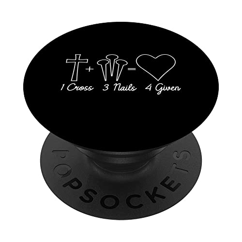 Followers of Jesus Christ - He found me PopSockets Swappable PopGrip, Black