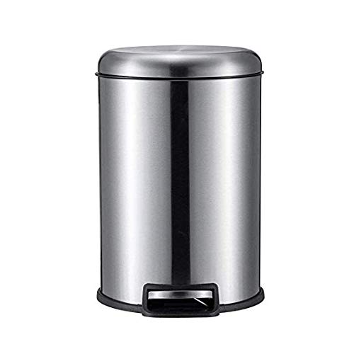 Poubelle de cuisine anti odeur en acier inoxydable à pédale 12L