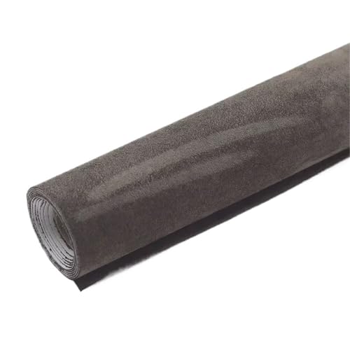 Autocollant tissu en daim noir marron 100x150 pour rénovation voiture
