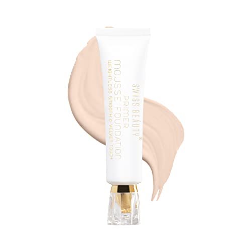 SWISS BEAUTY Primer Mousse Foundation Weightless Smooth & Velvet ...