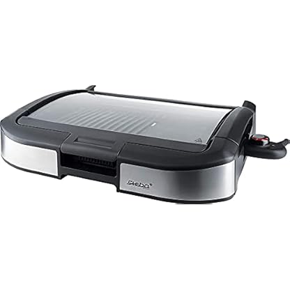 Steba Elektro BBQ Tischgrill VG 195, Hochwertige antihaftbeschichtete Grillplatte, stufenlose Temperaturregelung, Low…