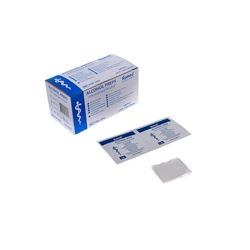 Romed Alkoholtupfer 2-lagig 65 x 30mm Tupfer Alkohol 100 Stück
