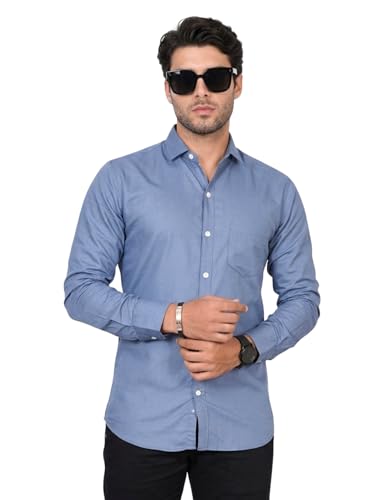 Image of Diverse Men's Solid Formal Shirt | Premium Cotton Full Sleeve Regular Fit Shirt for Men | Stylish Office, Business & Casual