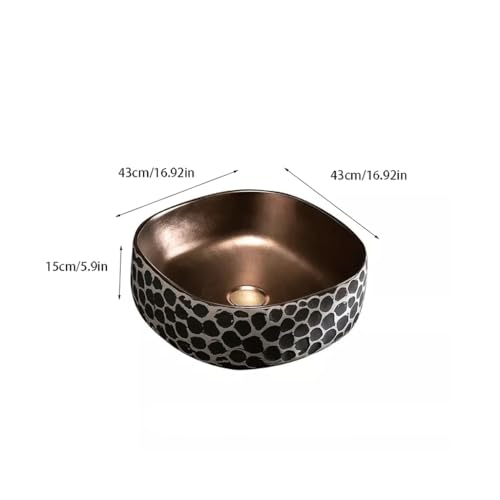 Lavabo simple carré à poser pour résoudre le manque d'espace en salle de bain